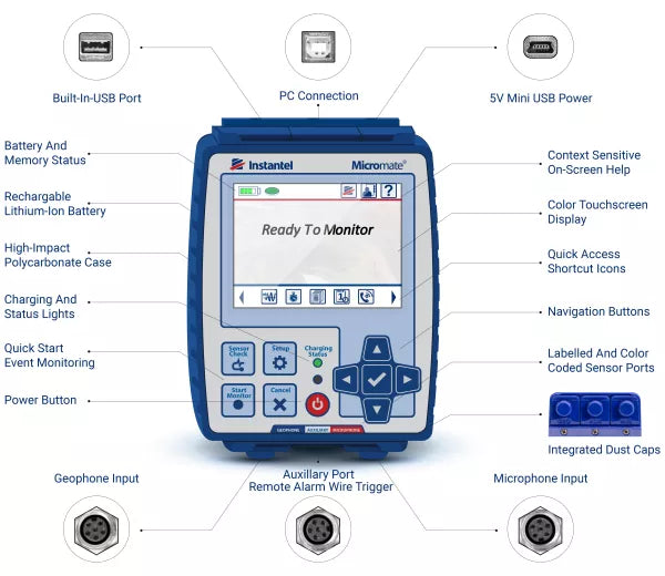 Instantel Micromate Isee Seismograph