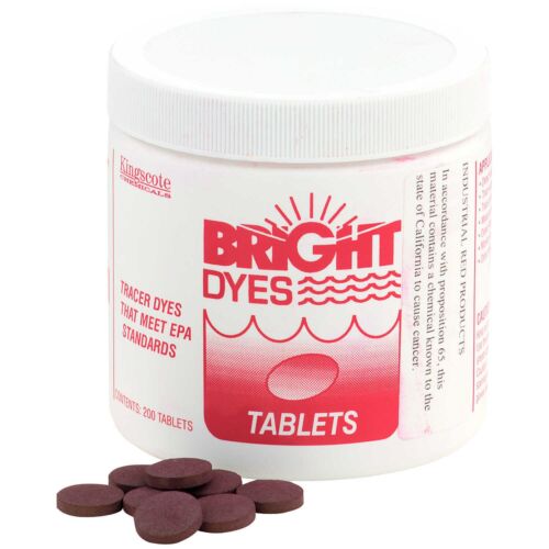 FLUORESCENT RED DYE TABLETS